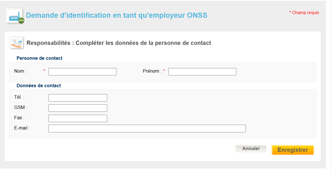 WIDE: Contact data details WIDE: Contact data details screen